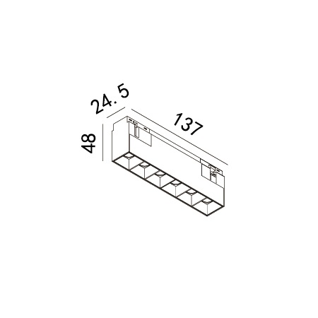 DC48V System , Grille Light 7,6W